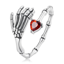 将图片加载到图库查看器，925 Sterling Silver Pavé Setting CZ Oxidized Ring
