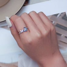 Load image into Gallery viewer, 925 Sterling Silver Enamel Plated Ring Size 6 for Women

