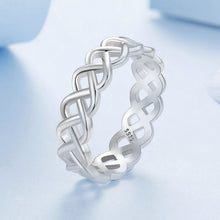 Load image into Gallery viewer, 925 Sterling Silver and White Gold 0.5cm Ring Size 6.0
