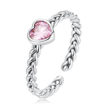 Load image into Gallery viewer, 925 Sterling Silver Love CZ Ring for Women
