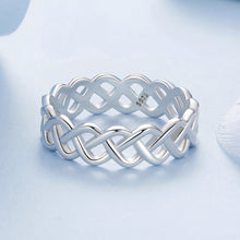 Load image into Gallery viewer, 925 Sterling Silver and White Gold 0.5cm Ring Size 6.0
