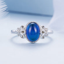Load image into Gallery viewer, 925 Sterling Silver Ring 1.7mm Size 6.0 with Transparent Glass for Women
