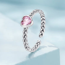 Load image into Gallery viewer, 925 Sterling Silver Love CZ Ring for Women
