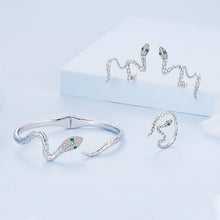 将图片加载到图库查看器，925 Sterling Silver Pavé Setting CZ Oxidized Silver Ring for Women
