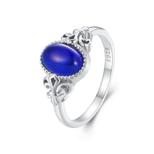 Load image into Gallery viewer, 925 Sterling Silver Ring 1.7mm Size 6.0 with Transparent Glass for Women
