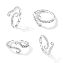 将图片加载到图库查看器，S925 Sterling Silver 0.2cm Platinum Plated Ring
