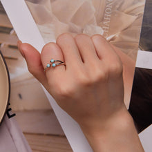 Load image into Gallery viewer, 925 Sterling Silver Translucent Opal Ring for Women
