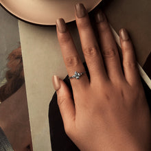 Load image into Gallery viewer, 925 Sterling Silver Enamel 0.9x1.0cm Pendant Rings for Women
