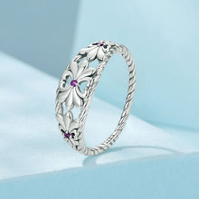 Load image into Gallery viewer, 925 Sterling Silver Oxidized 1.3mm Pavé Set CZ Ring Size 6.0 for Women
