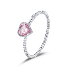 Load image into Gallery viewer, 925 Sterling Silver Plated Platinum CZ Ring Size 9.0 for Women
