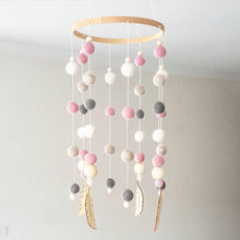 Load image into Gallery viewer, Dream Catcher Decoration Home Wind Chime Bed Bell Children's Girls Room Decor  Newborn Baby Bed Bell Dream Catcher String Pendant Kids Room Decoration Wooden Wind Chime Bed Bell Nursery Crib Bed Bell Baby Bedroom Ceiling Woven Beads Wind Chime
