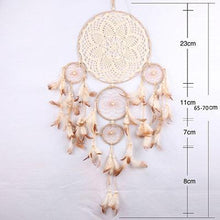 将图片加载到图库查看器，Dream Catcher Five-ring Wind Chime Ornaments Creative Indian Dream Catcher Bedroom Living Room Decoration Wall Hanging Home Ornaments Decoration  Craft Gift
