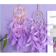 Load image into Gallery viewer, Dream Catcher Led Handmade Dream-catcher Traditional Feather Hanging Home Wall Decoration  Night Dream Catchers  Decor Ornament Wall Hanging Wind Chimes For Home Room Decoration
