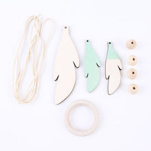 Load image into Gallery viewer, Dream Catchers with Golden Shining Lace &amp; Bells Nordic Hollow Wooden Feather Hanging Ornaments For Baby Kids Room Wall Hanging Decorative Feathers Wedding  Decorations Nursery Decor
