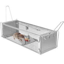 将图片加载到图库查看器，Dual Door Rat Trap Cage Humane with 2 Detachable U Shape Rod
