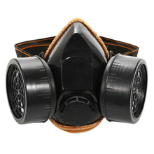 Load image into Gallery viewer, Dual Filter Cartridge Respirator Mask with Goggles

