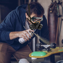 Load image into Gallery viewer, Dual Filter Cartridge Respirator Mask with Goggles
