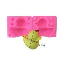 Load image into Gallery viewer, Duck Shaped Silicone Mold Fondue Cake Decorating Tool Candy Cookie Chocolate Mold Kitchen Baking Tool 3D Duck Silicone Mold Rubber Duck Silicone Mold
