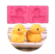 Load image into Gallery viewer, Duck Shaped Silicone Mold Fondue Cake Decorating Tool Candy Cookie Chocolate Mold Kitchen Baking Tool 3D Duck Silicone Mold Rubber Duck Silicone Mold
