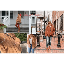 将图片加载到图库查看器，Durable Autumn Winter Faux Fur Coat For Women Casual Warm Soft Zipper Fur Jacket Plush Overcoat Pocket Plus Size Teddy Coat For Female
