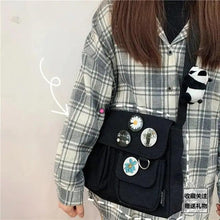 Load image into Gallery viewer, Durable Canvas Diagonal Cross Bag Youth Fashion And Casual Version Ladies Large Capacity Shoulder Bag For Women And Girls
