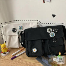 Load image into Gallery viewer, Durable Canvas Diagonal Cross Bag Youth Fashion And Casual Version Ladies Large Capacity Shoulder Bag For Women And Girls
