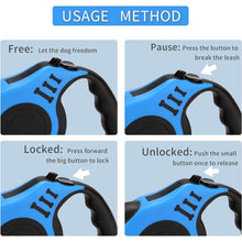 Load image into Gallery viewer, Durable Double Switch Retractable Pet Leash
