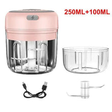 Load image into Gallery viewer, Durable Electric Food Crusher Mini Garlic Press Garlic Crusher Vegetable Chopper For Kitchen Crushed Garlic Crushed Ginger Crushed Chili

