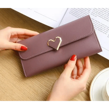 Load image into Gallery viewer, Durable Purses Luxury Love Heart Wallets For Ladies And Girls Smart Money Pocket, Card Holder Female Wallets And Phone Clutch Bag
