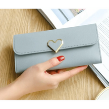 Load image into Gallery viewer, Durable Purses Luxury Love Heart Wallets For Ladies And Girls Smart Money Pocket, Card Holder Female Wallets And Phone Clutch Bag
