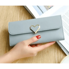 Load image into Gallery viewer, Durable Purses Luxury Love Heart Wallets For Ladies And Girls Smart Money Pocket, Card Holder Female Wallets And Phone Clutch Bag
