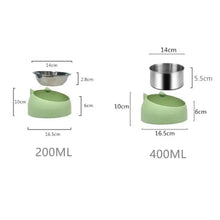 Load image into Gallery viewer, Durable Stainless Steel Cat Small Pet Bowl Easy Clean Cute Cat Feeding Bowls Drinking Water Feeder Tilt Dish For Pets
