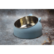 Load image into Gallery viewer, Durable Stainless Steel Cat Small Pet Bowl Easy Clean Cute Cat Feeding Bowls Drinking Water Feeder Tilt Dish For Pets
