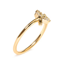 Load image into Gallery viewer, 10K Yellow Gold 1/10 Cttw Diamond Leaf and Branch Ring (H-I Color, I1-I2 Clarity) - Ring Size 7
