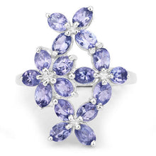 将图片加载到图库查看器，2.89 Carat Genuine Tanzanite .925 Sterling Silver Ring
