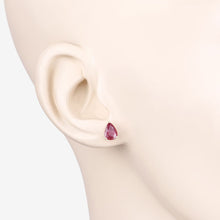 将图片加载到图库查看器，1.60 Carat Genuine Ruby 10K Yellow Gold Earrings
