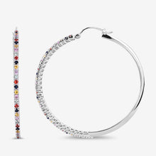 Load image into Gallery viewer, 2.24 Carat Genuine Multi Sapphire .925 Sterling Silver Earrings
