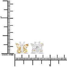 Load image into Gallery viewer, 0.88 Carat Genuine Citrine .925 Sterling Silver Earrings
