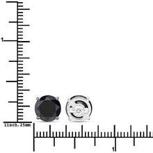 Load image into Gallery viewer, 5.41 Carat Genuine Black Diamond 14K White Gold Earrings
