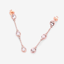 Load image into Gallery viewer, 1.62 Carat Genuine Morganite .925 Sterling Silver Earrings
