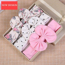 Load image into Gallery viewer, Modern 3PCS Set Floral Bows Baby Headband Dot Bowknot Cotton Hair Band Girls Hair Accessories For Girls
