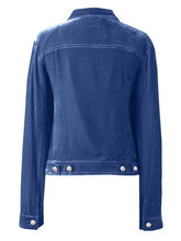 Load image into Gallery viewer, Casual Button-Up Long Sleeve Jacket with Chest Pockets and Relaxed Fit
