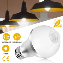 将图片加载到图库查看器，E27 Motion Sensor Light Bulb 1000LM 6500K Dust to Dawn Automatic
