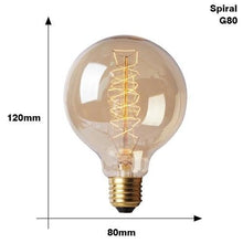 将图片加载到图库查看器，E27 Retro Edison Bulb AC 220V 110V 40W Dimmable Vintage Edison Light bulb ST64 G80 G95 T225 T300 Incandescent Lamp Edison Lamp Bravelight Antique Vintage Light Bulbs, T64 40W 2700K Warm Dimmable, Squirrel Cage Filament Edison Light Bulb for Table Lamp
