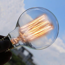 将图片加载到图库查看器，E27 Retro Edison Bulb AC 220V 110V 40W Dimmable Vintage Edison Light bulb ST64 G80 G95 T225 T300 Incandescent Lamp Edison Lamp Bravelight Antique Vintage Light Bulbs, T64 40W 2700K Warm Dimmable, Squirrel Cage Filament Edison Light Bulb for Table Lamp
