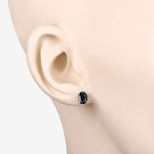 将图片加载到图库查看器，1.90 Carat Genuine Blue Sapphire 10K White Gold Earrings

