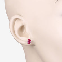 Load image into Gallery viewer, 1.70 Carat Genuine Ruby 10K Yellow Gold Earrings
