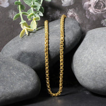 将图片加载到图库查看器，3.4mm 14k Yellow Gold Round Box Chain
