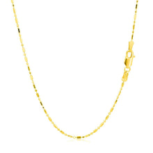 Load image into Gallery viewer, 14k Yellow Gold Diamond-Cut Alternating Bead Chain 1.2mm
