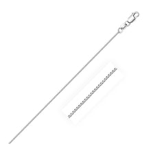 Load image into Gallery viewer, 18k White Gold Box Chain 0.6mm

